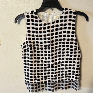 Kate Spade NWOT Tank Blouse. Medium, back zip